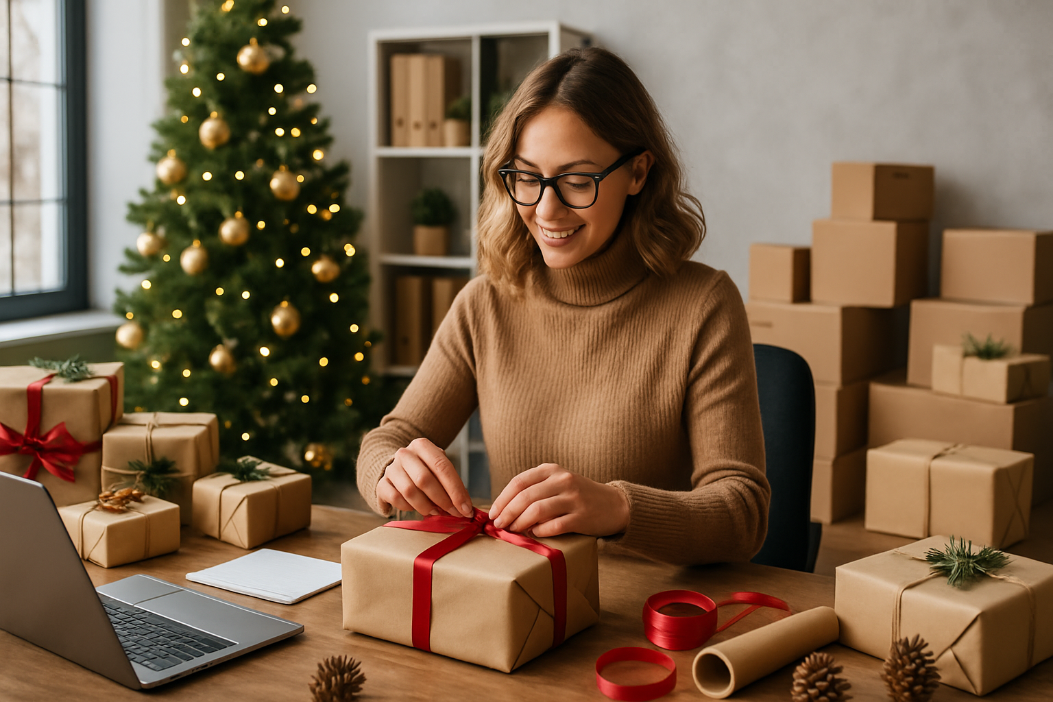 Mitarbeiter-Weihnachtsgeschenke: Planung & Versand