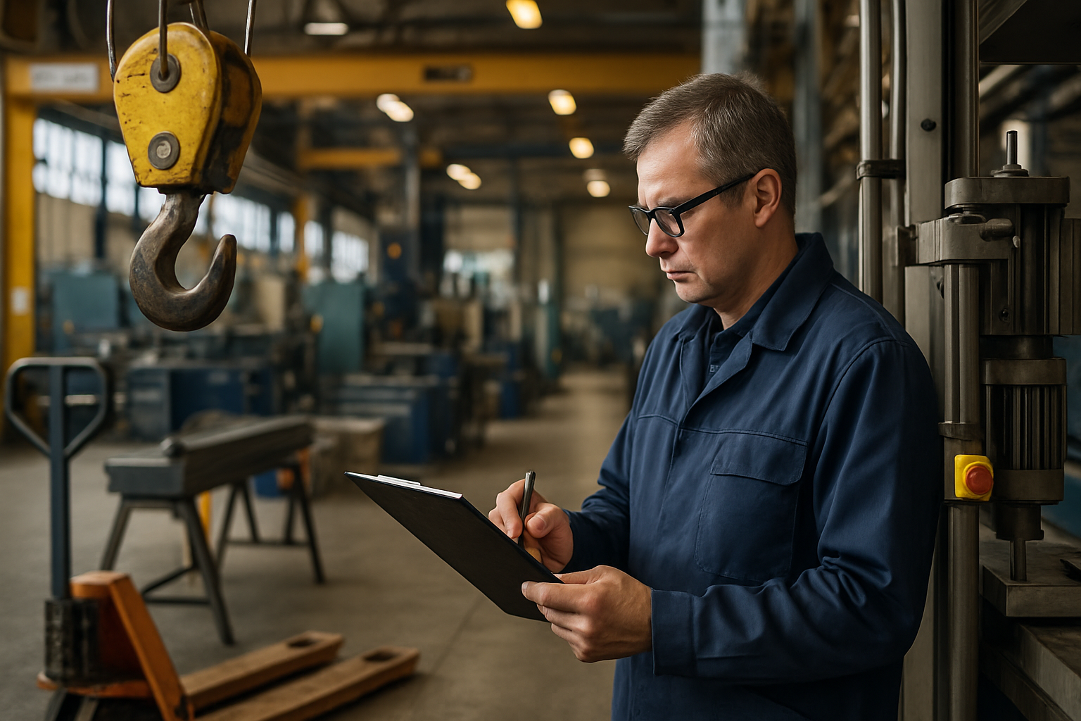 Prüfplan für Arbeitsmittel vor dem Instandhaltungsherbst
