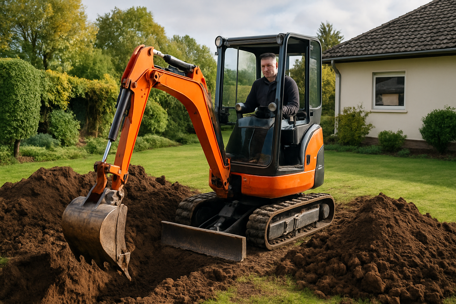 Baggerarbeiten für Gartenbesitzer in Billigheim